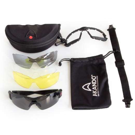 Akando Extreme 3 sunglasses with all parts and accessories