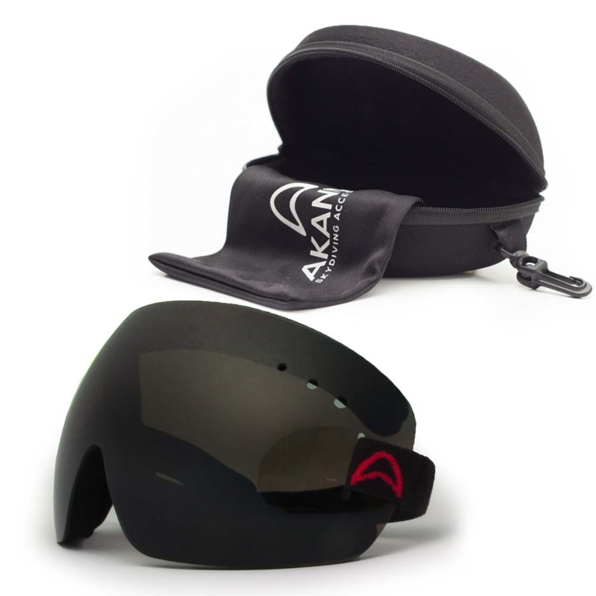 Akando Xtra Vision Goggles front view with distortion-free dark polycarbonate lens