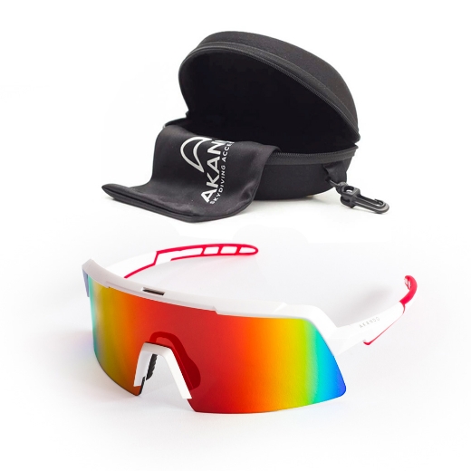 Akando Skysurfer Sunglasses come with a free soft pouch and a hard case